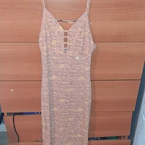 Sparkling Pink Strappy Mini Dress